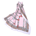 thumbnail image 1 of Bufanda de seda larga capa de satén ligera de verano bufanda grande floral para exteriores, 1 of 5