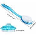 thumbnail image 5 of 1 Pc Plastic Bath Brush with Long Handle,Blue Back Brush for Shower,Wet or Dry Body Scrubber for Exfoliation,Bath Brush with Soft Bristles,Body Skin Exfoliator for Skin Care, 5 of 8