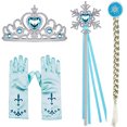 thumbnail image 2 of BanKids Princess Crown Magic Wand Guantes y peluca para disfraz de princesa para niñas peq BanKids BanKids, 2 of 2
