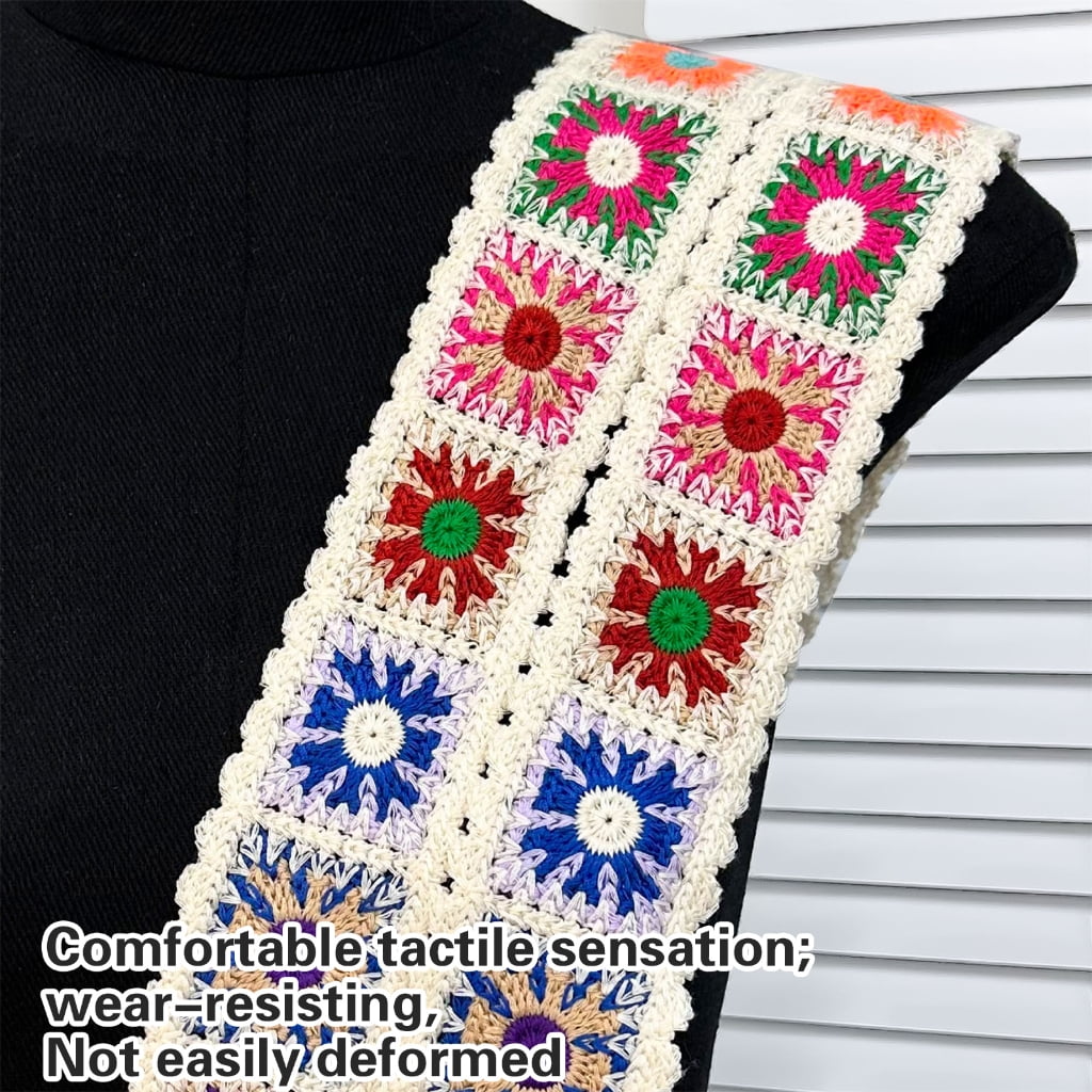 Vintage Ribbon Crochet Edging Ethnic Lace Trim Embroidered Woven Webbing Tape