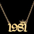 thumbnail image 5 of Joernso Women Sweater Chain Year 1980-1999 Stainless Steel Meaningful Number Necklace Jewelry Gifts, 5 of 8