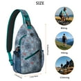 thumbnail image 5 of Ocean Sling Bag - Cute Watercolor Crab Crossbody Chest Backpack, Durable & Comfortable for Men & Women - Tropical Sea Life Design for Hiking, Climbing, Beach & Marine Adventures, 5 of 5