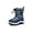 Blue, variant on Apakowa Kids Boys Girls Snow Boots Side Zipper Water Resistant Warm Winter Boots (Toddler/Little Kid)