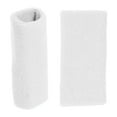 thumbnail image 6 of Unique Bargains 1 Pair Sweat Absorbing Wrist Sweatbands Athletic Cotton Yarn Latex White 8x15cm, 6 of 6
