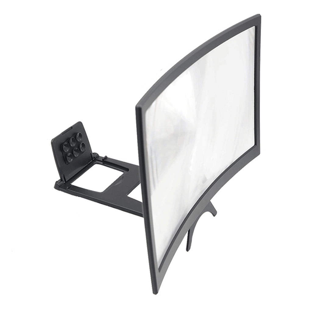 Projector Lightest 3D 12’’ Screen Screen Magnifier Curved Magnifier LED