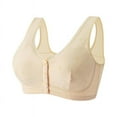 thumbnail image 3 of Birdeem Casual Sexy Front Button Shaping Cup Shoulder Strap Underwire Bra Plus Size Extra-Elastic Wirefree, 3 of 12