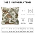 thumbnail image 5 of Gradually Varied Pine Cones Pillowcases Winter Plant Vintage Seamless Pattern Art Design Pillow Case Decorative Throw Pillow Cover for Home Sofa Office, 5 of 5