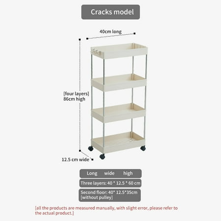 Houkiper Storage Rack Kitchen Slim, Bathroom Shelves Dimensions