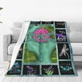 thumbnail image 3 of Dragonfly Gifts Blanket Dragonfly Decor Throw Blankets Cozy Fleece Flannel Blanket Soft Warm Plush Lightweight Bedding Blanket Dragonfly Gifts for Women Teens Kids for Couch Sofa Bed 60"X80", 3 of 6
