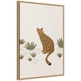 thumbnail image 4 of Kate and Laurel Framed Canvas Wall Art Print Leopard II by July Art Prints, 23 x 33 Sylvie Natural Frame, Whimsical, Animal Art for Wall Decor, 4 of 8