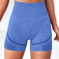 thumbnail image 4 of GILIGEGE Scrunch Workout Leggings Peach Butt Quick-dry Fitness Leggings Hip Lift Yoga Pants Pull-on Lounge Shorts 3D Compression Legging Contour Activewear Tights Blue, 4 of 5