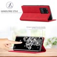 thumbnail image 4 of Compatible with Samsung Galaxy S20 Ultra Wallet Case, PU Leather Flip Folio Case with Card Holders RFID Blocking Kickstand [Shockproof TPU Inner Shell] Phone Cover, Red, 4 of 11