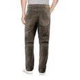 thumbnail image 2 of Men's Slim Fit Casual Straight Leg Zip Fly Jeans Cotton Blend Denim Pants (Brown, 34W x 32L), 2 of 3