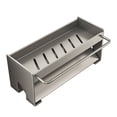 thumbnail image 1 of Escurridor de esponja para fregadero, soporte para paño de jabón, organizador multifuncional para fregadero, plato Gris con varilla, 1 of 9