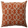 23" Citrus Orange Scrolling Decorative Floor Pillow