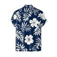 thumbnail image 6 of Mens Hawaiian Shirt Short Sleeve Button Down Shirts Tropical Floral Summer Beach Shirts,S-3XL, 6 of 7