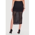 thumbnail image 4 of Women's Side Slit Crochet Overlay Midi Skirt, 4 of 4
