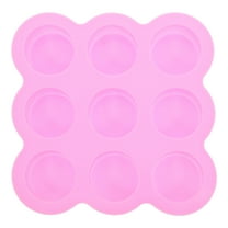 HOOWIFFY Cylinder Silicone Baking Mold 9 Hole Pan for Soap Chocolate Cake Muffin Making