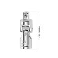 thumbnail image 4 of Unique Bargains 2 Pcs 1/4 Inch Drive Spring Loaded Universal Joint Socket, Cr-V Steel, 4 of 5
