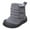 Grey, variant on Huowey Kids Hook Loop Low Cut Boots Cloth Snow Boots Kids Winter Shoes Girls Boys Outdoor Boots Trendy Footwear, 3-3.5 Years