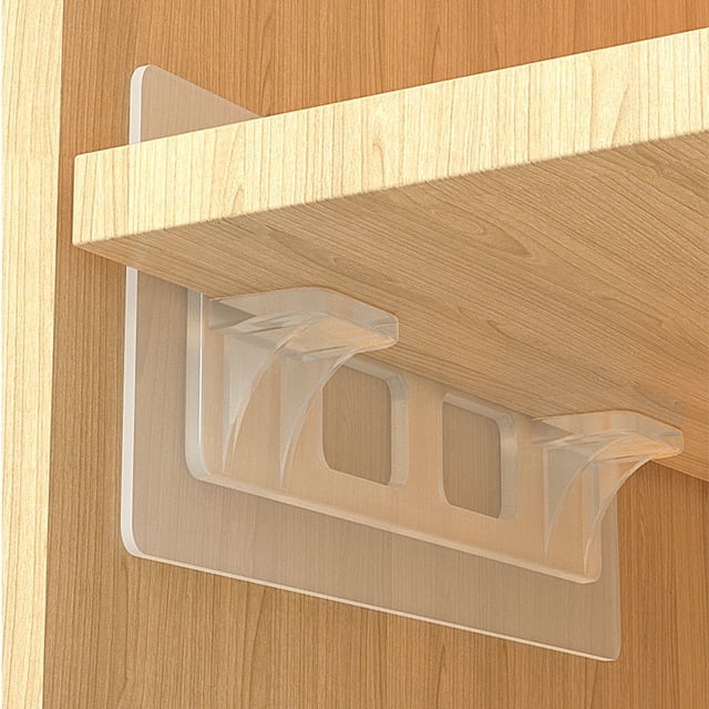 Soporte de capa de pasta sin costuras, soporte de partición larga en capas sin perforaciones, soporte de valla de triángulo para armario