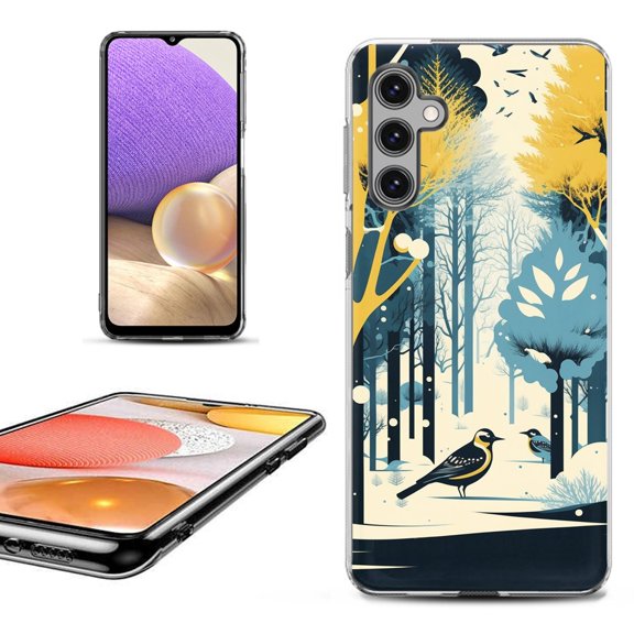 OneToughShield ® for Samsung Galaxy A14 5G Phone Case, Fashion Cover Case - Winter Birds