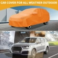 thumbnail image 2 of Unique Bargains Car Cover Waterproof All Weather Automotive Outdoor Anti-UV Sun Rain Protection Full Exterior Cover for Mazda CX-30 210D-PU Orange with Reflective Strips, 2 of 5