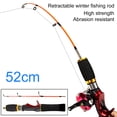 thumbnail image 1 of 1 Set Shrimp Rod Telescopic High Strength Outdoor Fishing 52cm Glass Fiber Ice Fly Fishing Rod Fishing Tools, 1 of 7