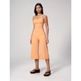 thumbnail image 7 of IBTOM CASTLE Workout Sets for Women Two Piece Halter Sports Bra Matching Wide Leg Capri Pants Gym Work Yoga Pilates Outfits Orange, 7 of 7