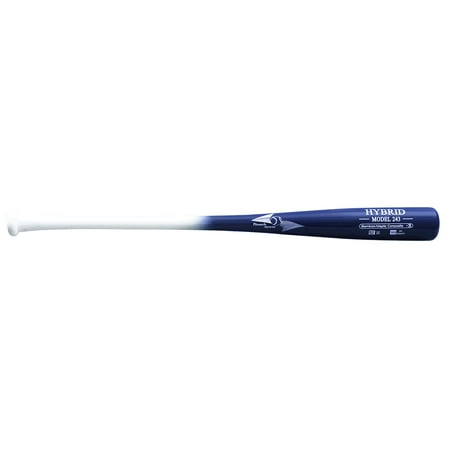 BamBooBat by Pinnacle Sports Equipment INC. Adult Maple/Bamboo Hybrid Baseball Bat White Handle/Navy Barrel 243 End Loaded 31