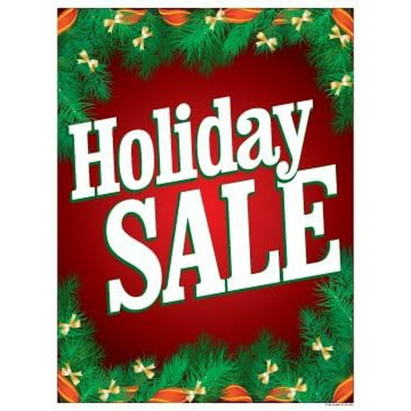 P70HLY "Holiday Sale Holy Design" Christmas Seasonal Vinyl Window Sale Sign Posters Retail Business Store Signs (P70-38" x 50") Furniture Flooring Mattress Wholesale Indoor Signage
