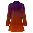 thumbnail image 3 of Akiihool Winter Blazers for Women Lightweight Blazers for Women Suit Jackets Dressy Long Sleeve Blazer Jacket Open Front Cotton Cardigan (Orange,XXL), 3 of 4