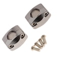 thumbnail image 1 of Kit de montaje universal para manillar sólido, apto para motocicletas, quads y vehículos todo terreno. Plata, 1 of 9