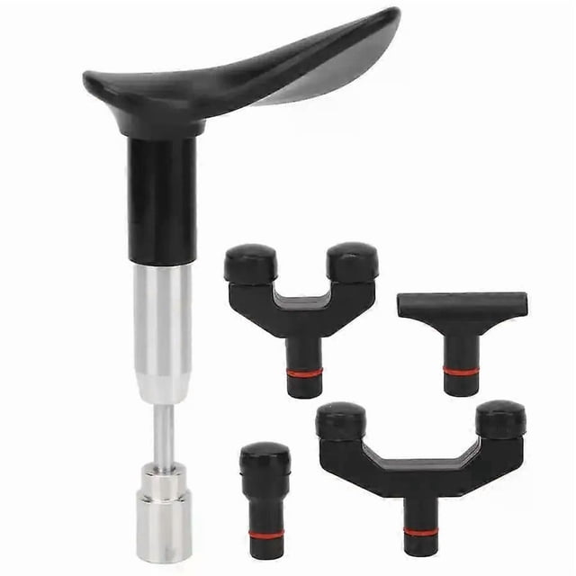 Spinal Adjusting Tool T Shape 4 Heads Manual Chiropractic Adjustment Kit Deep Tissue Shiatsu Massage Tool Trigger Point Massager