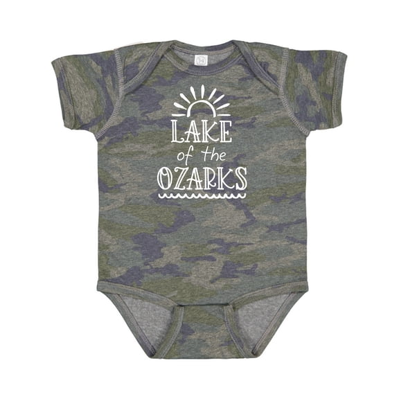 Inktastic Lake of the Ozarks Sun and Lake Boys or Girls Baby Bodysuit
