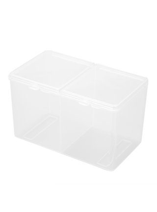 Art and Craft Supply Case, Clear Storage Art Tool Box, Organizer with 2 Trays (9 x 5 x 4.25 in)