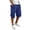 Navy, variant on Guluxicc Cotton Cargo Shorts for Men Drawstring Elastic Waist Summer Casual Shorts with Multi Pockets