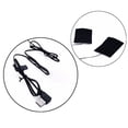 thumbnail image 4 of 5 In 1 Safe USB Electric Heated Mat Creative Carbon Fiber Heating Pad with Switch for Cloth Bed Sheet Vest (Black, 5V), 4 of 5