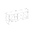 thumbnail image 2 of Meuble TV 70 Pouces Style Ferme Rustique - Bois de Grange Récupéré, 2 of 7