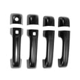 thumbnail image 1 of Cubierta de manija de puerta exterior trim frontal izquierda, frontal derecha, trasera izquierda, trasera derecha para Dodge para Ram 1500 19-25 fibra de carbono negra ABS 1Set, 1 of 7
