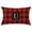 U, variant on Christmas Pillow Cover, 12 x 20 Inch Initial Last Name Red Buffalo Plaid Christmas Lumbar Throw Pillows Decorative Pillowcases for Indoor Outdoor Xmas Home Decor for Sofa Bed Car Chair