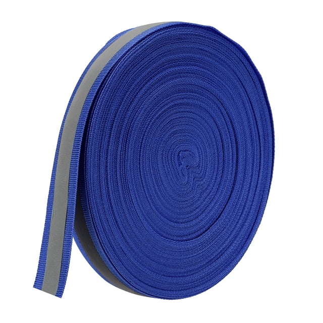Unique Bargains Bande de Ruban Réfléchissant, Ruban Réfléchissant 25mm x 24Yards pour Vêtements Imperméables, Bleu