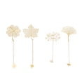 thumbnail image 1 of GOOHOCHY 4pcs marquería decorativa Marcadores Hollow Hoja Marcadores Estudiantes Papelería (Golden), 1 of 8