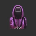 thumbnail image 2 of Women's Squid Game Square Mask Manager Graphic Tee Black Medium, 2 of 4