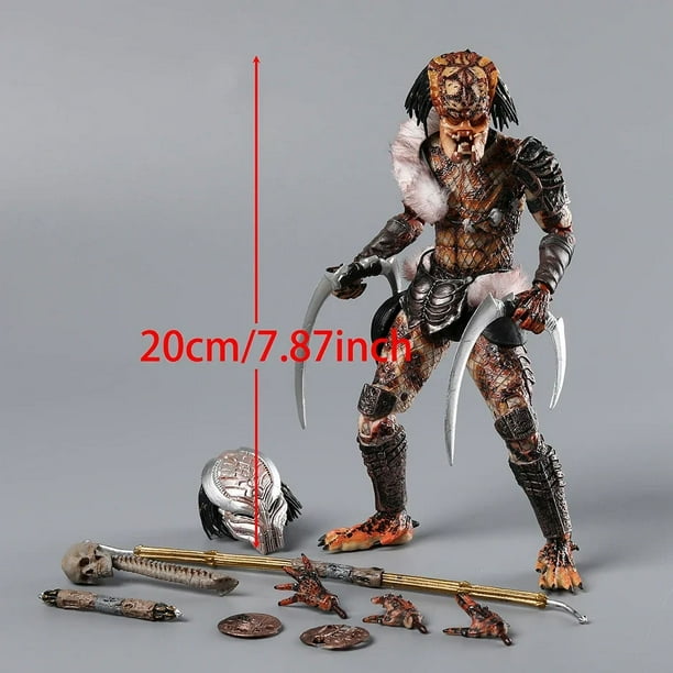 Figura de acción ZEZEi Predator 2 Snake Predator Ultimate 7 pulgadas