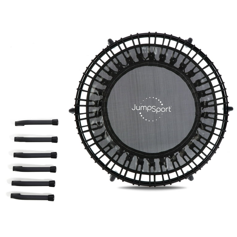 Jumpsport 220 In Home Cardio Fitness Rebounder - Mini Trampoline With  Handle Bar Accessory, Premium Bungees And Workout Dvd : Target