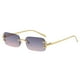 thumbnail image 2 of Rectángulo Sin montura Gafas de sol Decoración Estilo retro Hip Hop Accesorios para fotos Lentes de colores Gafas transparentes para compras Unisex , violeta y violeta y Fernando Gafas de sol sin montura, 2 of 8