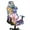 Boho Mandala Flower, variant on Xoenoiee Marble Paint Splatter Pattern Game Chair Cover with 1 Pair Armrest Cover, Anti-Scratch Protection Rotating Chair Slipcovers, Stretchy Covers for Racing Gaming Chair
