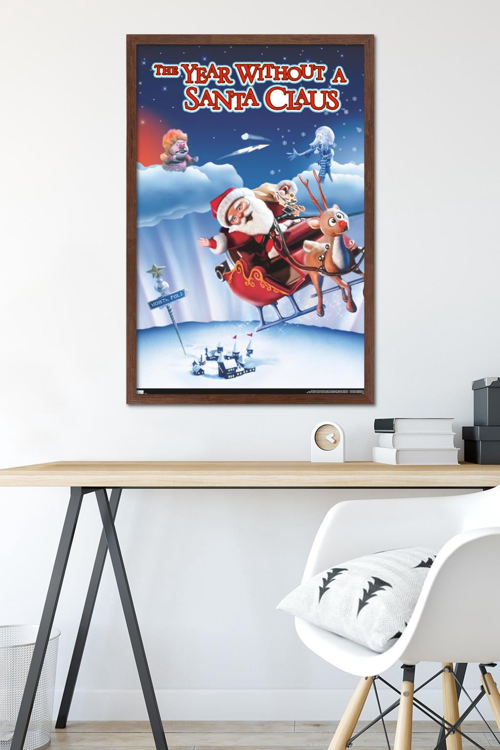 The Year Without A Santa Claus - One Sheet Wall Poster, 22.375" x 34", Framed