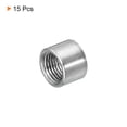 thumbnail image 3 of Unique Bargains Round Coupling Nut M10x1mm 10mm Threaded Sleeve Connector Rod Bar Stud Tube 15 Pack, 3 of 4